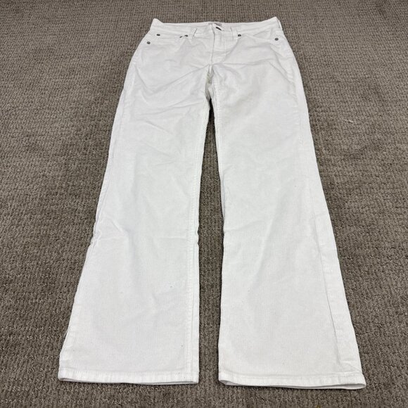 J.Crew Pants White Corduroy Pockets Women’s Size 25 - Picture 1 of 12